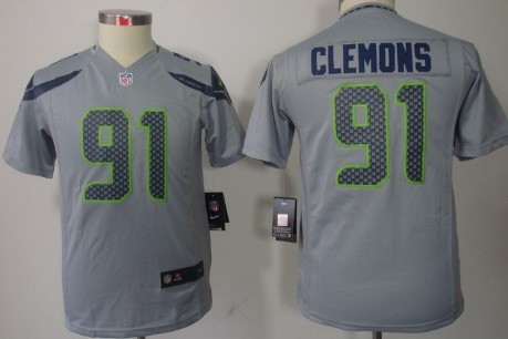 Youth Nike Limited Seattle Seahawks #91 Chris Clemons Gray Jerseys,We sell and wholesale Youth Nike Limited Seattle Seahawks #91 Chris Clemons Gray Jerseys on line form chian!