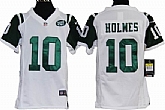 Youth Nike New York Jets #10 Santonio Holmes White Game Jerseys