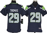 Youth Nike Seattle Seahawks #29 Earl Thomas Navy Blue Game Jerseys