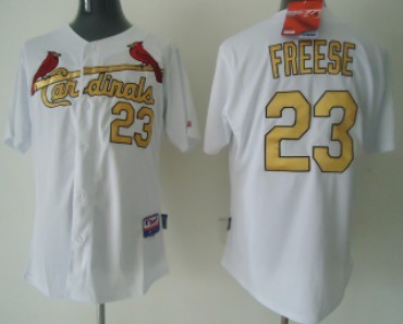 Youth St. Louis Cardinals #23 David Freese White With Gold Jerseys,We sell and wholesale Youth St. Louis Cardinals #23 David Freese White With Gold Jerseys on line form chian!