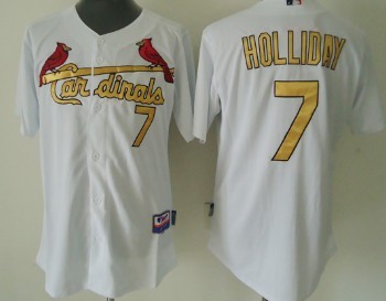 Youth St. Louis Cardinals #7 Matt Holliday White With Gold Jerseys,We sell and wholesale Youth St. Louis Cardinals #7 Matt Holliday White With Gold Jerseys on line form chian!