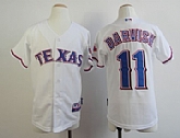 Youth Texas Rangers #11 Yu Darvish White Jerseys,baseball caps,new era cap wholesale,wholesale hats