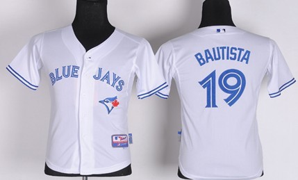 Youth Toronto Blue Jays #19 Jose Bautista 2012 White Jerseys,We sell and wholesale Youth Toronto Blue Jays #19 Jose Bautista 2012 White Jerseys on line form chian!