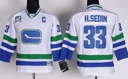 Youth Vancouver Canucks #33 Henrik Sedin White Third Jerseys,We sell and wholesale Youth Vancouver Canucks #33 Henrik Sedin White Third Jerseys on line form chian!