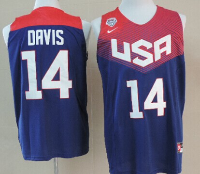 2014 FIBA Team USA #14 Anthony Davis Swingman Navy Blue Jerseys,We sell and wholesale 2014 FIBA Team USA #14 Anthony Davis Swingman Navy Blue Jerseys on line form chian!