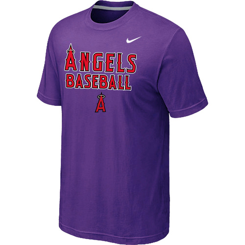 Anaheim Angels 2014 Home Practice T-Shirt - Purple,We sell and wholesale Anaheim Angels 2014 Home Practice T-Shirt - Purple on line form chian!