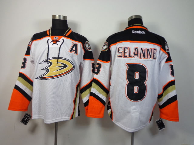 Anaheim Ducks #8 Teemu Selanne 2014 White Jerseys,We sell and wholesale Anaheim Ducks #8 Teemu Selanne 2014 White Jerseys on line form chian!