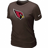 Arizona Cardinals Brown Women's Logo T-Shirt,baseball caps,new era cap wholesale,wholesale hats