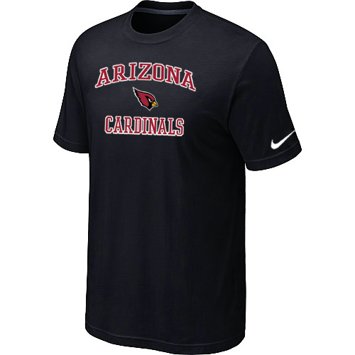 Arizona Cardinals Heart & Soul T-Shirt Black,We sell and wholesale Arizona Cardinals Heart & Soul T-Shirt Black on line form chian!