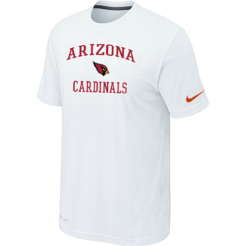 Arizona Cardinals Heart & Soul T-Shirt White,We sell and wholesale Arizona Cardinals Heart & Soul T-Shirt White on line form chian!