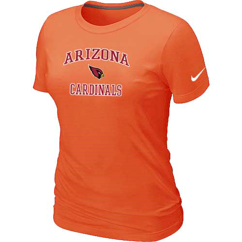 Arizona Cardinals Women's Heart & Sou Orangel T-Shirt,We sell and wholesale Arizona Cardinals Women's Heart & Sou Orangel T-Shirt on line form chian!