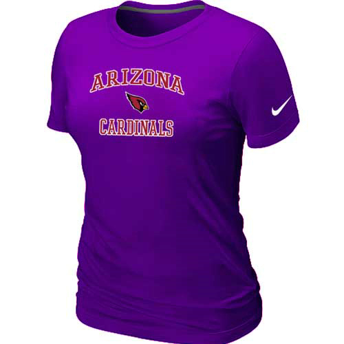 Arizona Cardinals Women's Heart & Sou Purplel T-Shirt,We sell and wholesale Arizona Cardinals Women's Heart & Sou Purplel T-Shirt on line form chian!