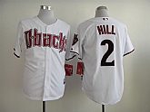 Arizona Diamondbacks #2 Hill White Cool Base Jerseys,baseball caps,new era cap wholesale,wholesale hats