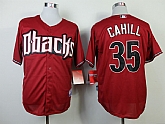 Arizona Diamondbacks #35 Cahill Red Cool Base Jerseys,baseball caps,new era cap wholesale,wholesale hats