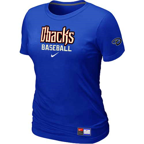 Arizona Diamondbacks Crimson Nike Women's Blue Short Sleeve Practice T-Shirt,We sell and wholesale Arizona Diamondbacks Crimson Nike Women's Blue Short Sleeve Practice T-Shirt on line form chian!