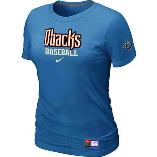 Arizona Diamondbacks Crimson Nike Women's L.blue Short Sleeve Practice T-Shirt,We sell and wholesale Arizona Diamondbacks Crimson Nike Women's L.blue Short Sleeve Practice T-Shirt on line form chian!