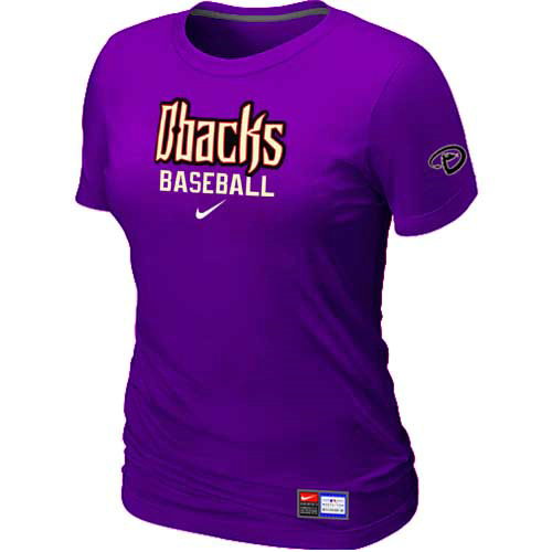 Arizona Diamondbacks Crimson Nike Women's Purple Short Sleeve Practice T-Shirt,We sell and wholesale Arizona Diamondbacks Crimson Nike Women's Purple Short Sleeve Practice T-Shirt on line form chian!