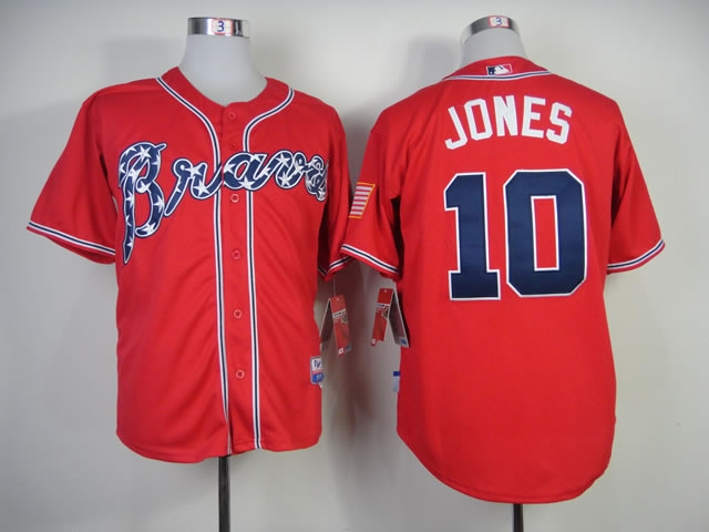 Atlanta Braves #10 Chipper Jones 2014 Red Jerseys,We sell and wholesale Atlanta Braves #10 Chipper Jones 2014 Red Jerseys on line form chian!
