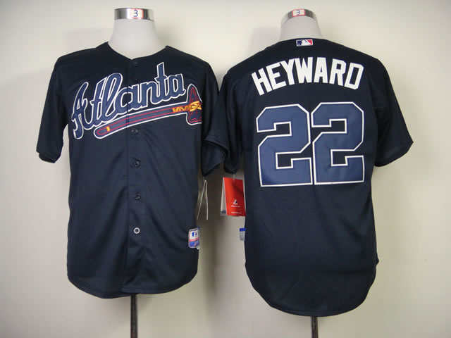 Atlanta Braves #22 Heyward Navy Blue Cool Base Jerseys,We sell and wholesale Atlanta Braves #22 Heyward Navy Blue Cool Base Jerseys on line form chian!
