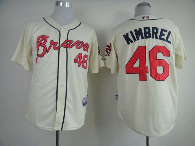 Atlanta Braves #46 Craig Kimbrel Cream Jerseys,We sell and wholesale Atlanta Braves #46 Craig Kimbrel Cream Jerseys on line form chian!