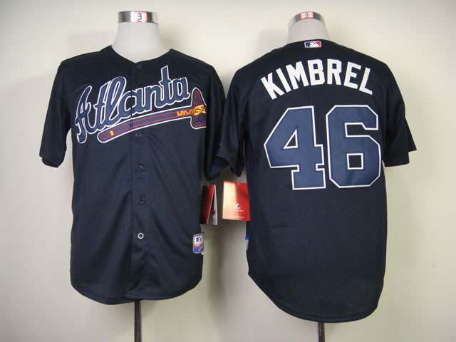 Atlanta Braves #46 Craig Kimbrel Navy Blue Cool Base Jerseys,We sell and wholesale Atlanta Braves #46 Craig Kimbrel Navy Blue Cool Base Jerseys on line form chian!