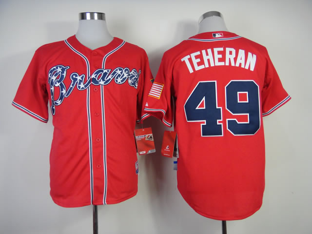 Atlanta Braves #49 Teheran 2014 Red Jerseys,We sell and wholesale Atlanta Braves #49 Teheran 2014 Red Jerseys on line form chian!