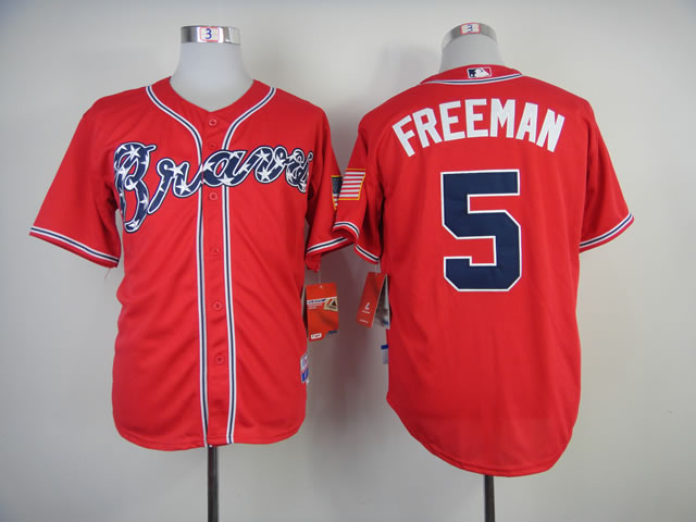 Atlanta Braves #5 Freeman 2014 Red Jerseys,We sell and wholesale Atlanta Braves #5 Freeman 2014 Red Jerseys on line form chian!