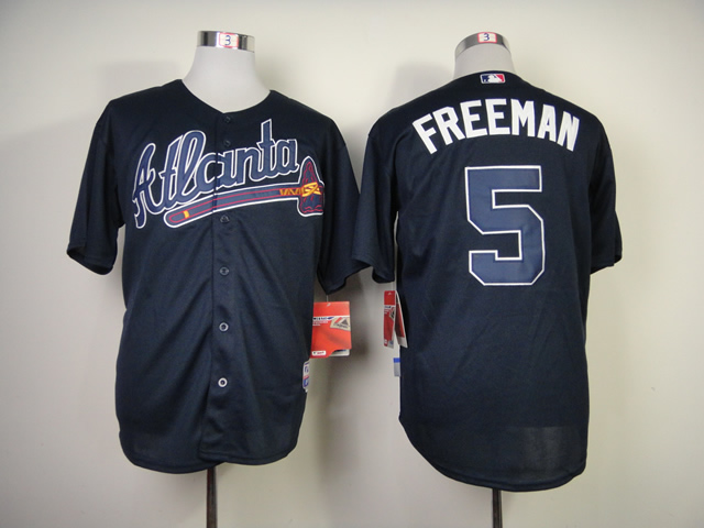 Atlanta Braves #5 Freeman Navy Blue Cool Base Jerseys,We sell and wholesale Atlanta Braves #5 Freeman Navy Blue Cool Base Jerseys on line form chian!
