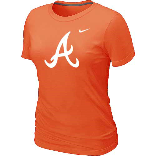 Atlanta Braves Heathered Nike Women's Orange Blended T-Shirt,We sell and wholesale Atlanta Braves Heathered Nike Women's Orange Blended T-Shirt on line form chian!
