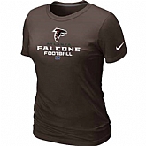 Atlanta Falcons Brown Women's Critical Victory T-Shirt,baseball caps,new era cap wholesale,wholesale hats