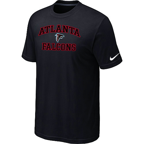 Atlanta Falcons Heart & Soull T-Shirt Black,We sell and wholesale Atlanta Falcons Heart & Soull T-Shirt Black on line form chian!