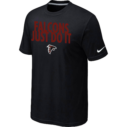 Atlanta Falcons Just Do It Black T-Shirt,We sell and wholesale Atlanta Falcons Just Do It Black T-Shirt on line form chian!