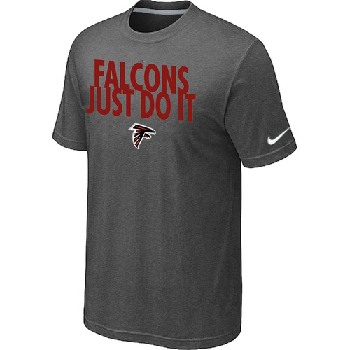 Atlanta Falcons Just Do It D.Grey T-Shirt,We sell and wholesale Atlanta Falcons Just Do It D.Grey T-Shirt on line form chian!
