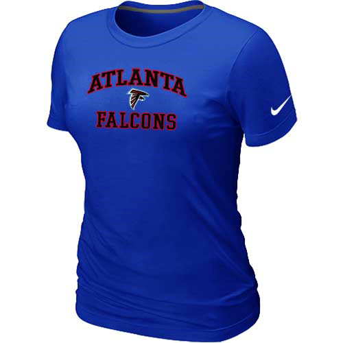 Atlanta Falcons Women's Heart & Soul Blue T-Shirt,We sell and wholesale Atlanta Falcons Women's Heart & Soul Blue T-Shirt on line form chian!