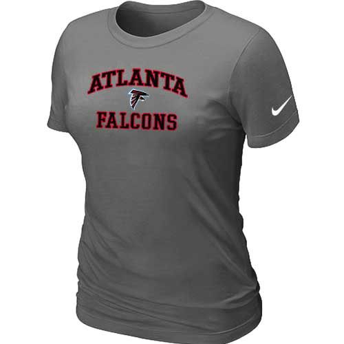 Atlanta Falcons Women's Heart & Soul D.Grey T-Shirt,We sell and wholesale Atlanta Falcons Women's Heart & Soul D.Grey T-Shirt on line form chian!