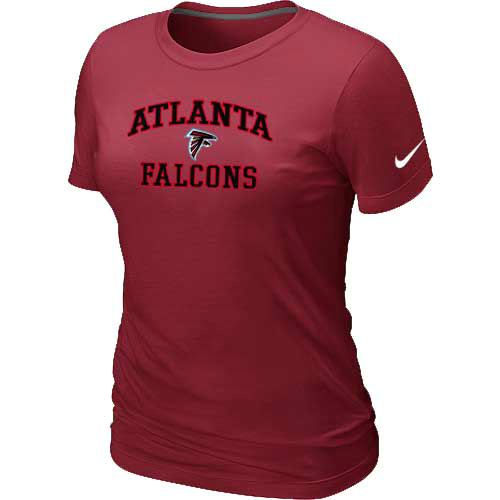 Atlanta Falcons Women's Heart & Soul Red T-Shirt,We sell and wholesale Atlanta Falcons Women's Heart & Soul Red T-Shirt on line form chian!