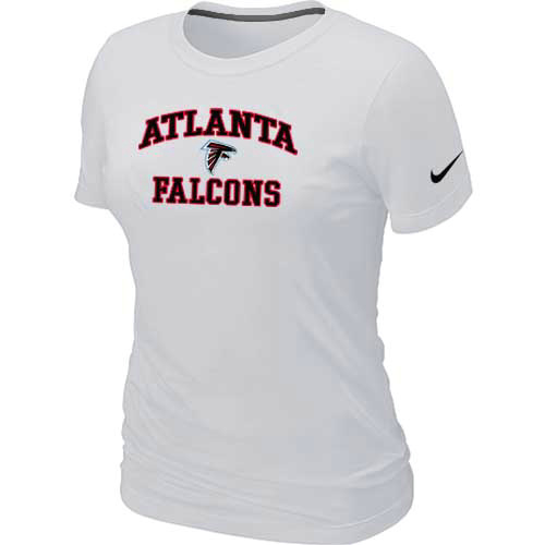 Atlanta Falcons Women's Heart & Soul White T-Shirt,We sell and wholesale Atlanta Falcons Women's Heart & Soul White T-Shirt on line form chian!