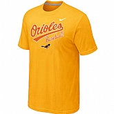 Baltimore Orioles 2014 Home Practice T-Shirt - Yellow,baseball caps,new era cap wholesale,wholesale hats