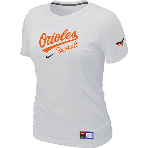 Baltimore Orioles Nike Women's White Short Sleeve Practice T-Shirt,We sell and wholesale Baltimore Orioles Nike Women's White Short Sleeve Practice T-Shirt on line form chian!