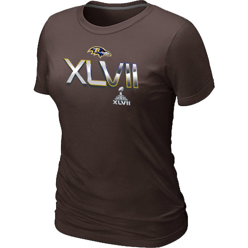 Baltimore Ravens 2012 Super Bowl XLVII On Our Way Brown Women's T-Shirt,We sell and wholesale Baltimore Ravens 2012 Super Bowl XLVII On Our Way Brown Women's T-Shirt on line form chian!