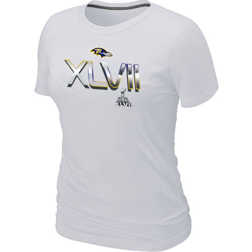 Baltimore Ravens 2012 Super Bowl XLVII On Our Way White Women's T-Shirt,We sell and wholesale Baltimore Ravens 2012 Super Bowl XLVII On Our Way White Women's T-Shirt on line form chian!