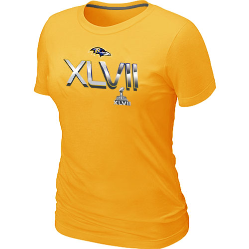 Baltimore Ravens 2012 Super Bowl XLVII On Our Way Yellow Women's T-Shirt,We sell and wholesale Baltimore Ravens 2012 Super Bowl XLVII On Our Way Yellow Women's T-Shirt on line form chian!