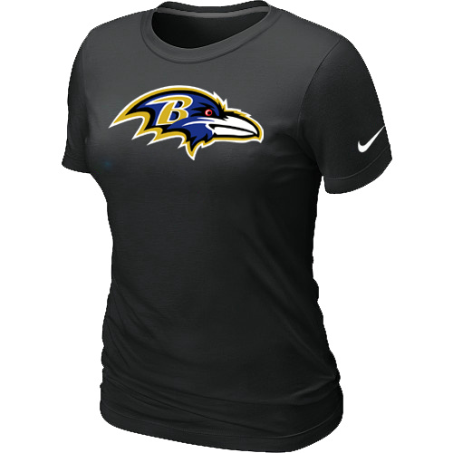 Baltimore Ravens Black Women's Logo T-Shirt,We sell and wholesale Baltimore Ravens Black Women's Logo T-Shirt on line form chian!
