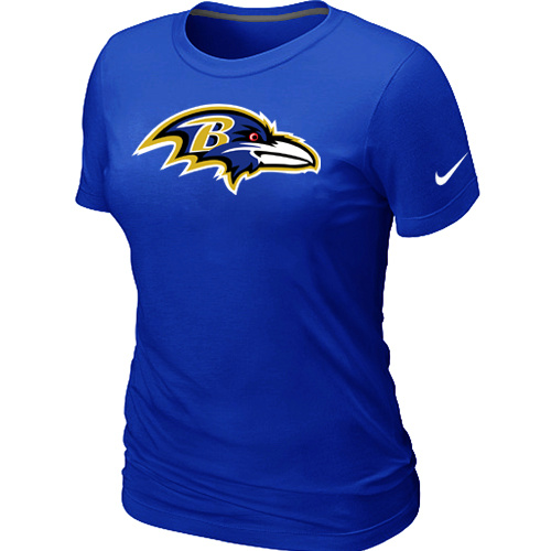 Baltimore Ravens Blue Women's Logo T-Shirt,We sell and wholesale Baltimore Ravens Blue Women's Logo T-Shirt on line form chian!
