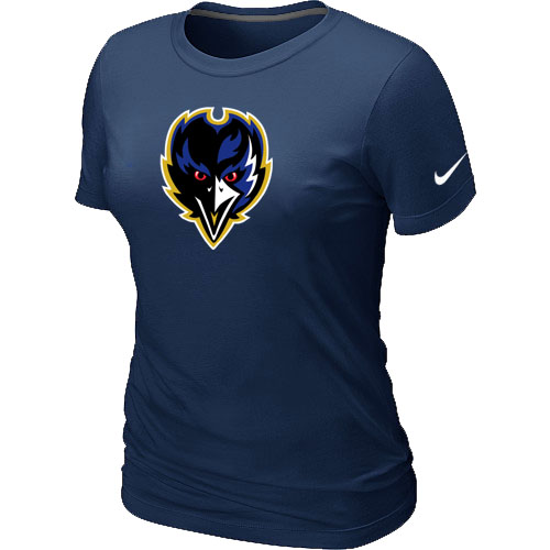Baltimore Ravens Tean Logo Women's D.Blue T-Shirt,We sell and wholesale Baltimore Ravens Tean Logo Women's D.Blue T-Shirt on line form chian!