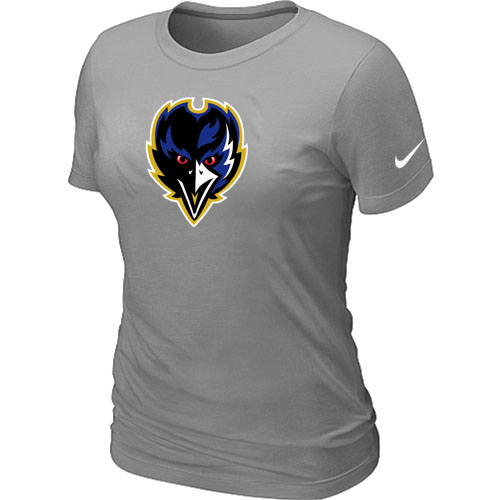 Baltimore Ravens Tean Logo Women's L.Grey T-Shirt,We sell and wholesale Baltimore Ravens Tean Logo Women's L.Grey T-Shirt on line form chian!