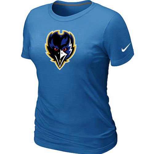 Baltimore Ravens Tean Logo Women's L.blue T-Shirt,We sell and wholesale Baltimore Ravens Tean Logo Women's L.blue T-Shirt on line form chian!