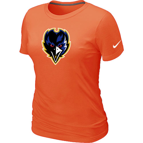 Baltimore Ravens Tean Logo Women's Orange T-Shirt,We sell and wholesale Baltimore Ravens Tean Logo Women's Orange T-Shirt on line form chian!
