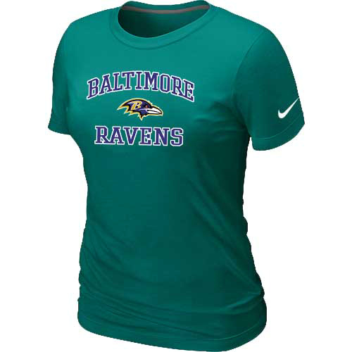 Baltimore Ravens Women's Heart & Soul L.Green T-Shirt,We sell and wholesale Baltimore Ravens Women's Heart & Soul L.Green T-Shirt on line form chian!