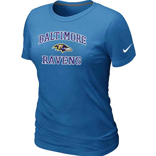 Baltimore Ravens Women's Heart & Soul L.blue T-Shirt,We sell and wholesale Baltimore Ravens Women's Heart & Soul L.blue T-Shirt on line form chian!